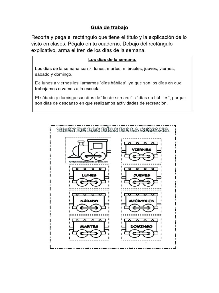 Los Días de La Semana PDF | PDF