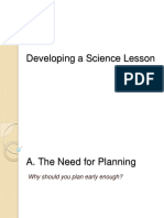 Developing A Science Lesson