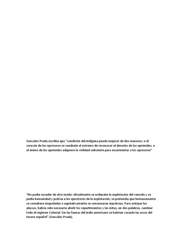 González Prada Escribía Que | PDF | Derecho