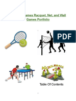 Modified Games Racquet Net and Wall