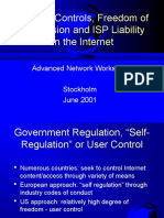 Content Controls, Freedom of Expression and ISP Liability On The Internet