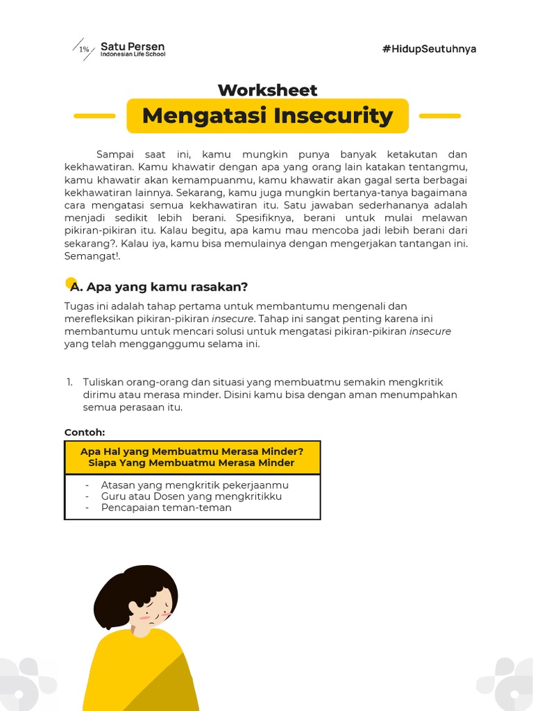 Mengatasi Rasa Insecure dan Minder | PDF | Karier & Perkembangan ...