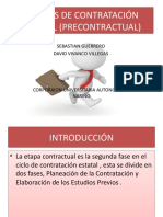 Etapas de Contratación Estatal (Precontractual)