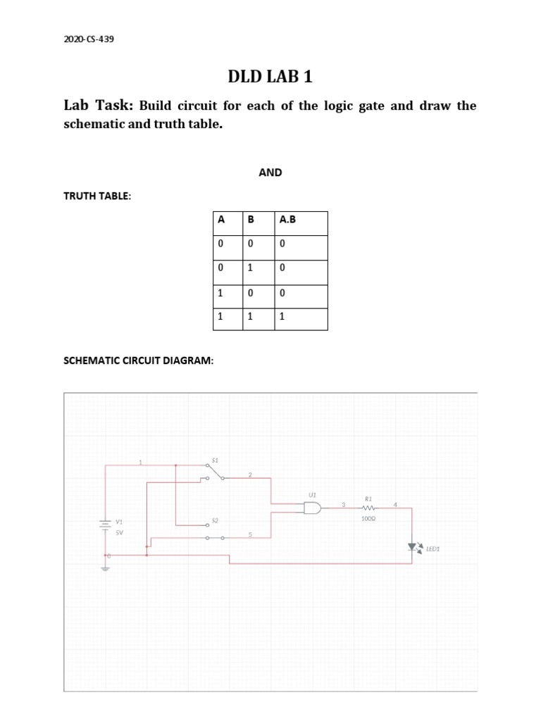 DLD Lab 1 Assignment | PDF | Science & Mathematics | Technology ...