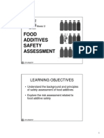 BTP Modul 3 - Food Additives Safety Assessment - 2012