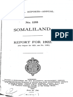Somaliland Report 1922
