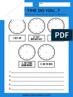 Daily Routine Worksheet Draw Clocks