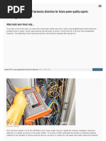 Essential Fundamentals of Harmonics Distortion For Future Power Quality Experts