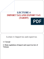 Lecture 4 - Export and Import Tax