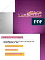 6 Langkanya Sumber Daya Alam