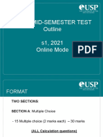 Af201 Mid-Semester Test Outline s1, 2021 Online Mode