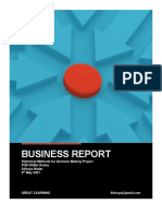 Business Report: Statistical Methods For Decision Making Project PGP-DSBA Online Athisya Nadar 9 May 2021
