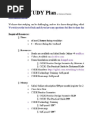 CCDE STUDY Plan 2020 Radwan 40 Weeks