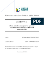 From Mission Analysis To Systems Engineering of The OUFTI Next Nanosatellite