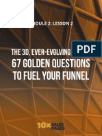 The 3D, Ever-Evolving Avatar: 67 Golden Questions To Fuel Your Funnel