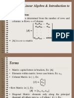 Review of Linear Algebra & Introduction To Matrix.: 1 Basic Definitions