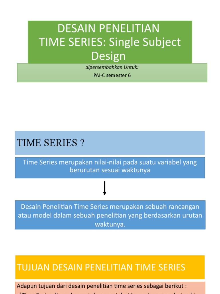 Desain Penelitian Time Series | PDF | Metode & Bahan Ajar