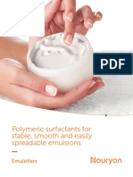 Nouryon's Emulsifiers - Polymeric Surfactants For Stable, Smooth and Easily Spreadable Emulsions