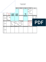 Time Table Term 5 Week 6