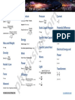 Physics Equations v2020.1