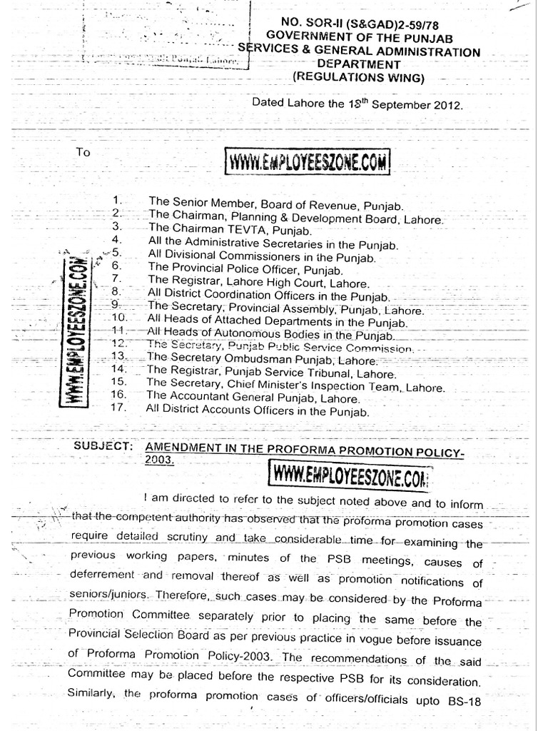 Proforma Policy 18092012 | PDF
