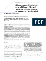 JIAP July 2018 - Effectiveness of Pomegranate Mouthrinse in Reducing Bacterial Plaque, Gingival Inflammation and Total Salivary Proteins Over a Period of 90 Days_ a Double-Blind Randomized Trial (1)