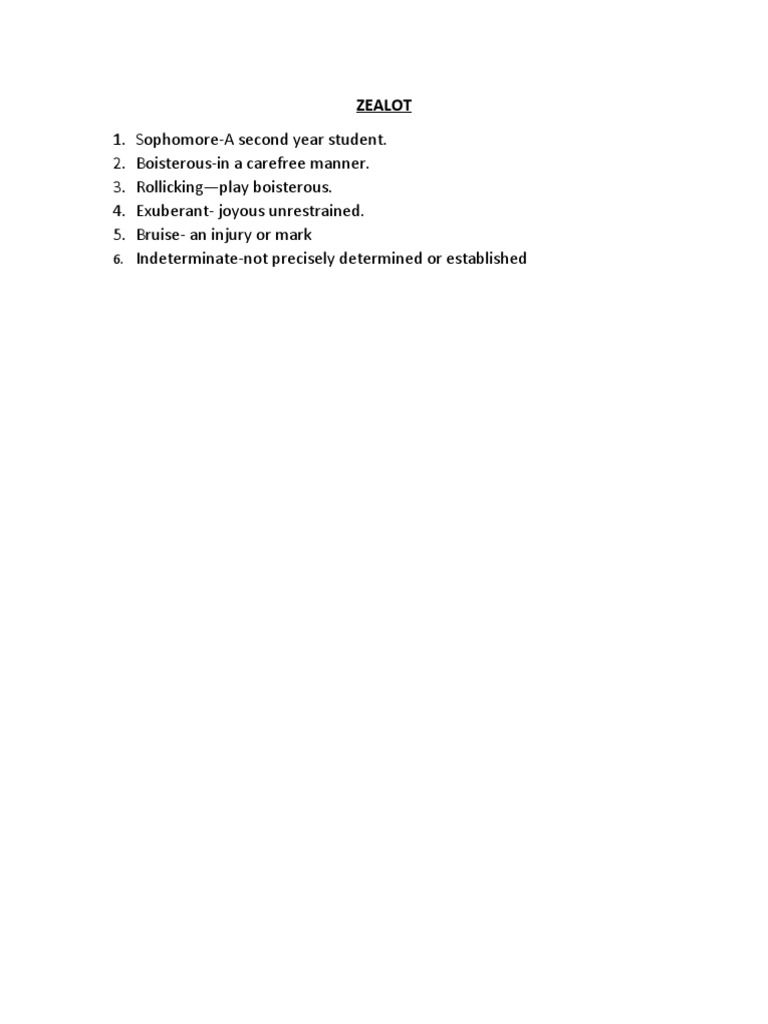 Zealot | PDF