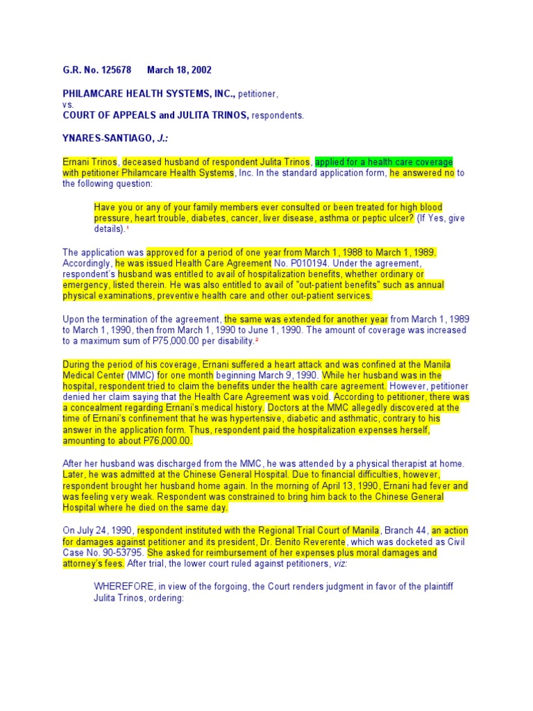 Insurance Cases 1 | PDF | Insurance | Lawsuit