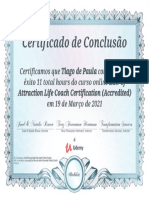 Law of Attraction - Certificado