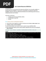 Lab: Custom Resource Definition: Ensure You Have Running Cluster Deployed