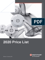 2020 Price List: Effective 1st January 2020