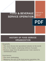 F&B Service Operation