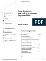 Data Science in Marketing Customer Segmentation