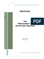 Protocol For The Management of Outpatient Services Ed1 Jan 2013