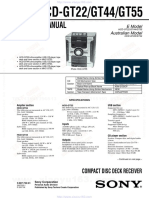 Service Manual: HCD-GT22/GT44/GT55