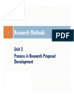 Research Methods - Unit 3