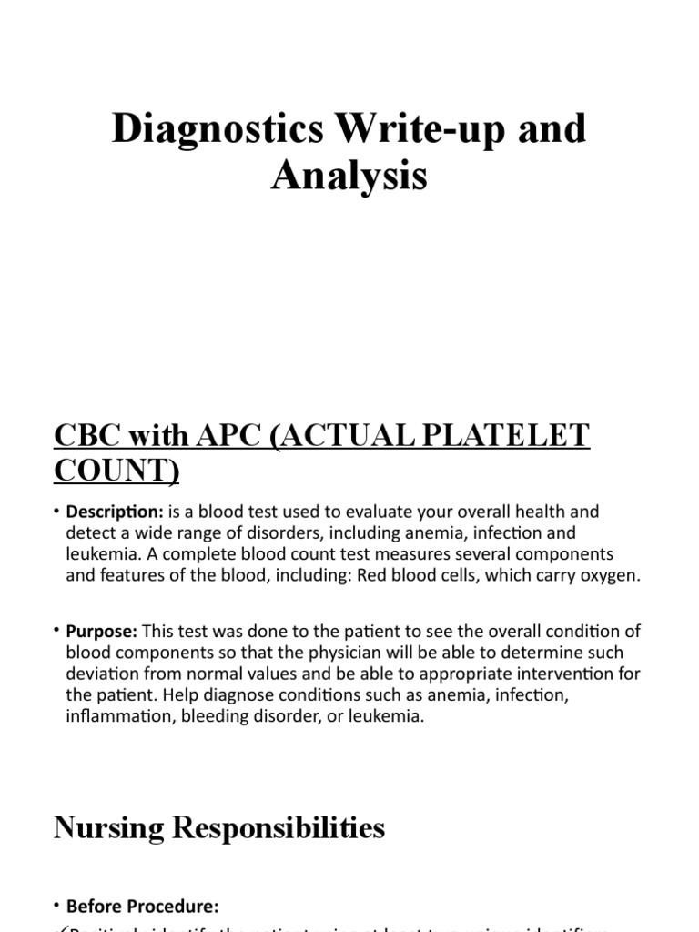 Diagnostics WriteUp and Analysis PDF Allergy Medical Diagnosis
