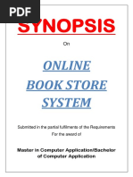 22 - Online Book Store System-Synopsis