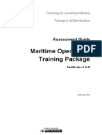 Maritime Operations Training Package: Assessment Guide