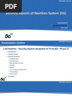 Security Aspects of Nextgen System (5G) : Rajavelsamy R 10-9-2018