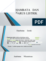 Hambatan Dan Arus Listrik