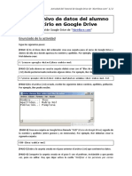 Actividad de Google Drive Crear Archivo de Datos y Compartir en Google Drive
