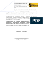 CED-PT-SIG-SST-XX-V01 Política de Uso de Equipos y EPPs