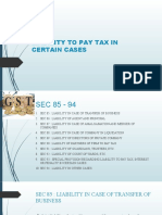 Liability To Pay Tax in Certain Cases