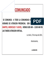 Comunicado