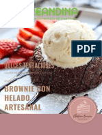 Dulces Tentaciones: Brownie Con Helado Artesanal