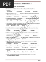 Doc0656296 Grammar Review Test 2