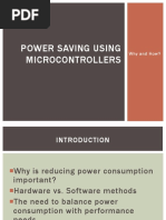 Power Saving Using Microcontrollers