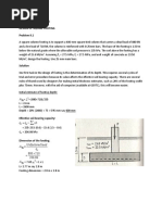 Illustrative Problems Design of Square Footing Problem 9.1