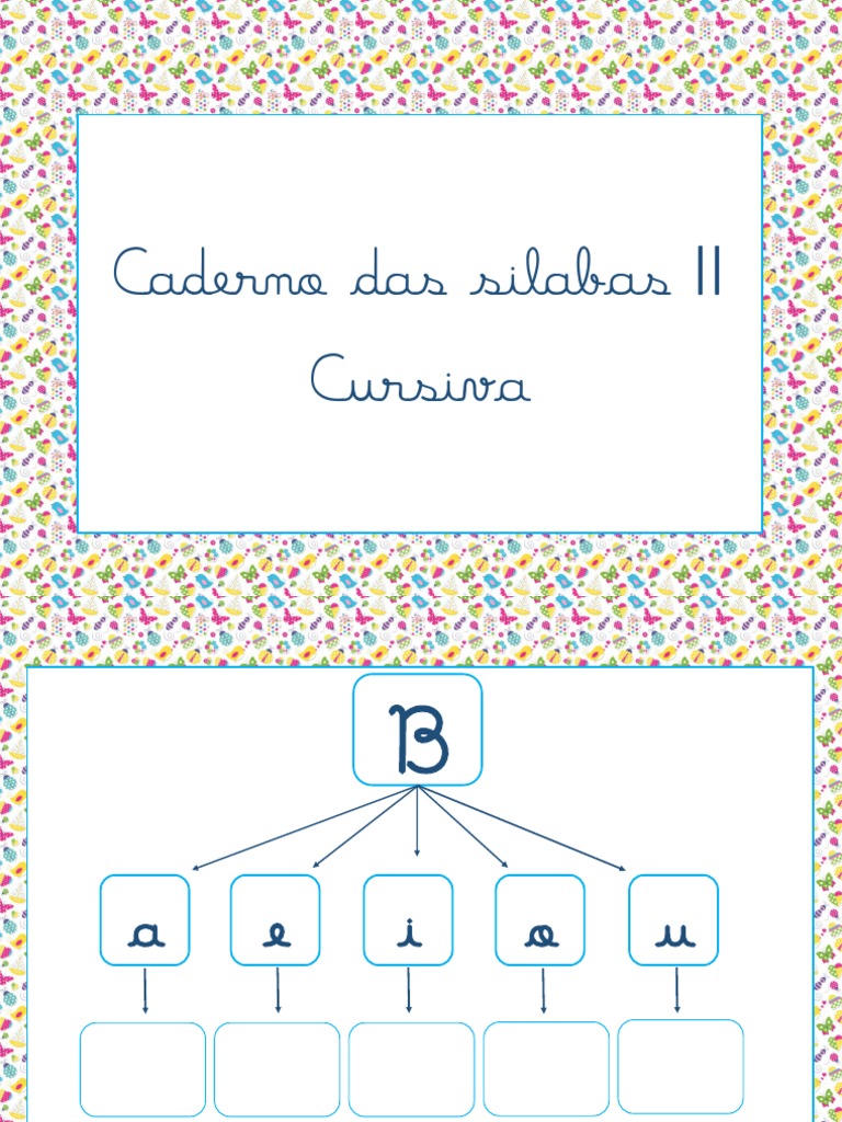 Silabas Cursiva | PDF | Natureza